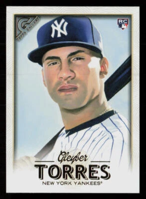 Tarjeta de béisbol 2018 Topps Gallery Gleyber Torres #89 RC novato New York Yankees Foto 1 de 2