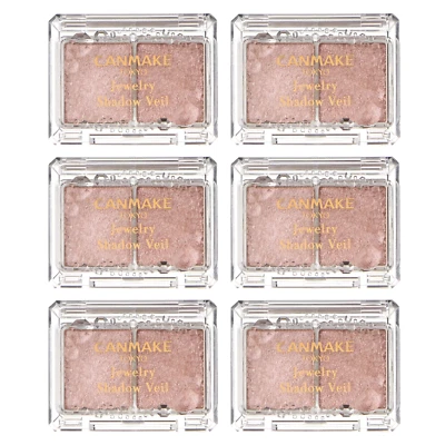 Canmake Jewelry Shadow Veil 03 Baby Rose 2.4g Set of 6 NEW - Image 1 of 3