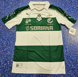 Maglia Club Santos Laguna calcio calcio uomo colore verde e bianco taglia small - Foto 1 di 15