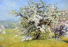 Ｏｉｌ　ｐａｉｎｔｉｎｇ john joseph enneking - blooming meadows spring landscape on canvas