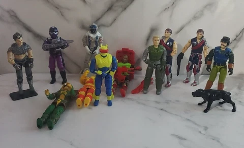 GI Joe 1980-90's 11 Lot Overkill EEL Thrasher Techno-Viper Snow Serpent 4 Parts Cover