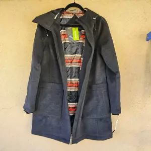 NWT Pendleton Wool Blend Insulated Anorak Jacket Charcoal Medium M - Picture 1 of 5