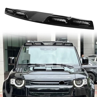 Black Top LED Roof Light Bars Fits Land Rover Defender 110 90 130 2020-2025 Foto 1 de 4