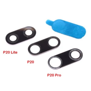NEW HUAWEI P20 LITE/P20/P20 PRO BACK MAIN CAMERA LENS GLASS WITH ADHESIVE TAPE - Picture 1 of 4