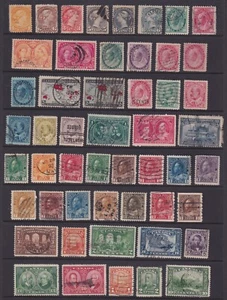 Canada 1870-1928 Used Selection 51 Stamps SCV $250+ - Picture 1 of 1