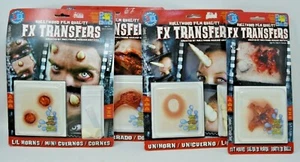 Lot of 4 Tinsley 3D Transfers Prosthetics Halloween Quality Makeup Ages 14+ NIP - Picture 1 of 1