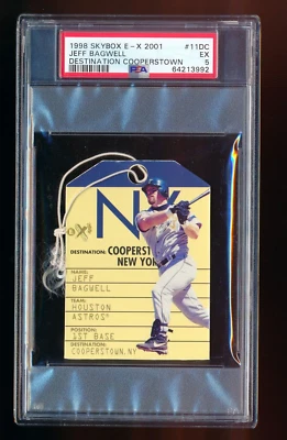 JEFF BAGWELL 1998 SKYBOX E-X 2001 DESTINATION COOPERSTOWN W/STRING SSP 1:720 PSA - Image 1 of 2