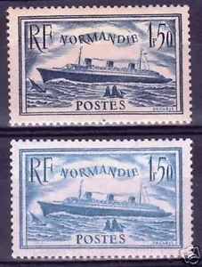 FRANCE STAMP TIMBRE YVERT N° 299 + 300 " NORMANDIE " NEUFS xx TTB , VALEUR: 235€ - Foto 1 di 1