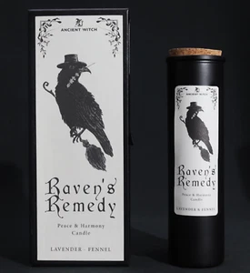 Raven's Remedy - Ritual - Peace & Harmony Candle -Lavender / Fennel - NEW - Picture 1 of 2