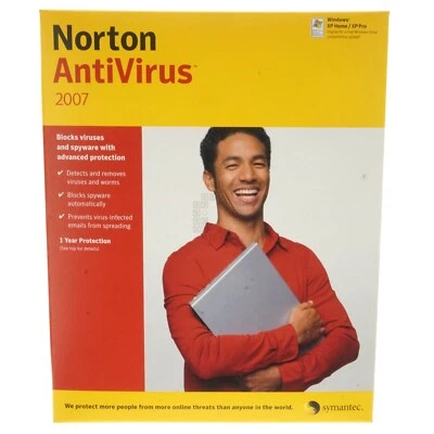Symantec Notron AntiVirus 2007, CD Edition, for Windows XP Home / Pro - Image 1 of 4