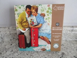 KI Puzzle 1000 Pieces Norman Rockwell THE NEWLYWEDS Jigsaw Puzzle New Sealed - Picture 1 of 3