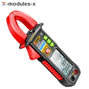Smart Digital Clamp Meter Voice Broadcast Multimeter AC DC Volt Temp Tester New - Picture 1 of 20