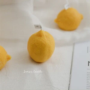 Scented Candle Handmade Lemon Shape Wax House-Warming Present Gift Inspiration 1 - Picture 1 of 6