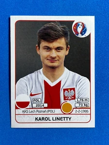 Figurine Panini Euro 2016 n.307x Karol Linetty (Polska) - Imagen 1 de 1