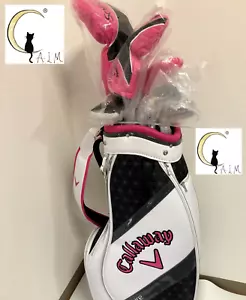CALLAWAY SOLAIRE Ladies’ Pink Golf Club 8 pc Set with Caddy Bag 2018 model NEW - Picture 1 of 22