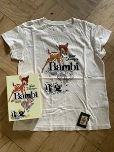 Disney UNIQLO Japan Bambi Thumper Flower T Shirt, Pin, & Keepsake Box Set Small - Picture 1 of 9