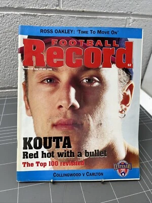 VINTAGE FOOTBALL RECORD AFL VFL 1996 CARLTON COLLINGWOOD KOUTA - Image 1 of 4