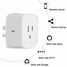 110/220v 2.4GHz Smart Wifi Outlet Plug, Alexa, Google Home, Voice Control App
