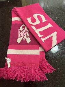 Bufanda rosa con logotipo del equipo de la NFL New Orleans Saints concientización sobre el cáncer de mama - Imagen 1 de 4