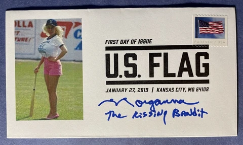 SIGNED MORGANNA THE KISSING BANDIT FDC AUTOGRAPHED FIRST DAY COVER Cover