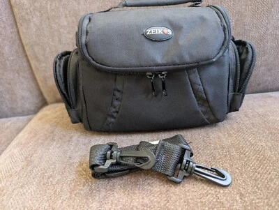 Zeikos Deluxe 6" Estuche Suave Negro Nylon Cremallera Cámara/Bolso para Gadget # ZE-CA38B Foto 1 de 3