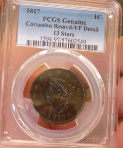 GROSSER CENT 1817 PCGS SS UNDER GRADE FULL LIBERTY HOCHWERTIG SELTENER FUND - Bild 1 von 6