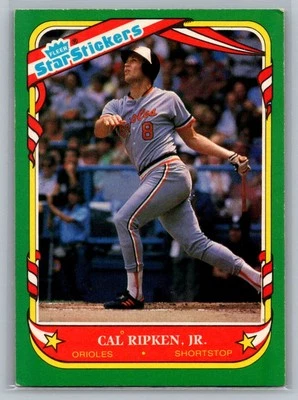 1987 Fleer Star Stickers #101 Cal Ripken, Jr. - Image 1 of 2