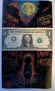 Dream Big - Deconstructed Real Dollar Bills - Stanley Millz 1/5 Signed +COA - Picture 1 of 8