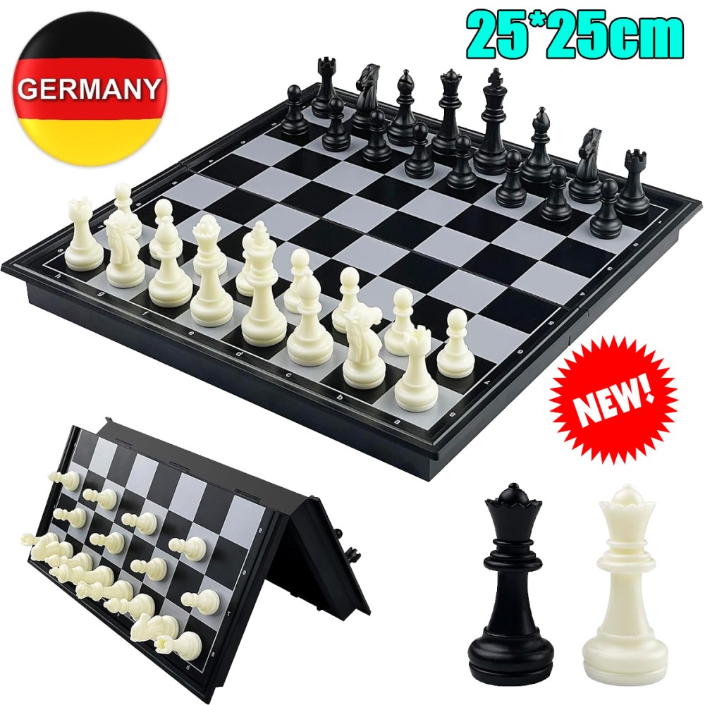 Magnetisches Reiseschach | Faltbares Schachbrett 24cm Mit Magnetischen Figuren