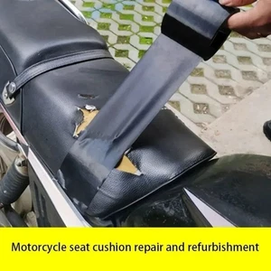 Black Cloth Adhesive Repair Tape Sofa Leather Seat Cushion Wear-Resistant Strong - Picture 1 of 14