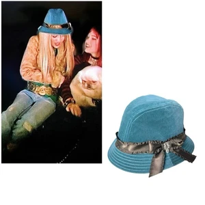 ASO Hannah Montana Blue velvet ribbon bucket hat season 1, episode 2, Disney Y2k - Picture 1 of 12