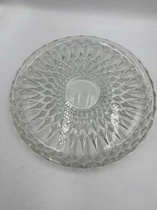 Vintage Crystal Glass Plate/Tray 11” HEAVY - Picture 1 of 12