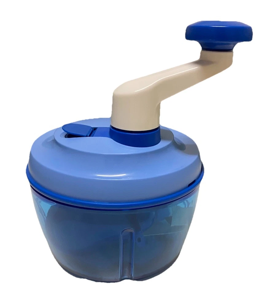 TUPPERWARE Quick Chef blau Zerkleinerer Küchenhelfer Gemüseschneider *Neuwertig* - Bild 1 von 4