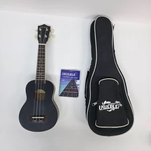 Mitchell MU40BK Black Open-Gear Lindenwood Top Soprano Ukulele Natural Guitars - Picture 1 of 4