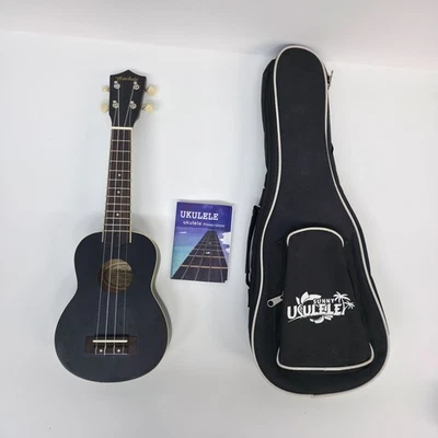 Mitchell MU40BK Black Open-Gear Lindenwood Top Soprano Ukulele Natural Guitars - Image 1 of 4