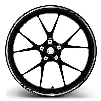 Adesivo per Pneumatici Gp Argento Moto Rim Adesivo Cerchione MR001 - Immagine 1 di 4