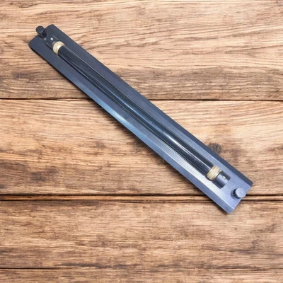 ANTIQUE / VINTAGE PARALLEL ROLLING RULER SOLID BRASS w/ WOODEN BOX 18" - Image 1 of 4