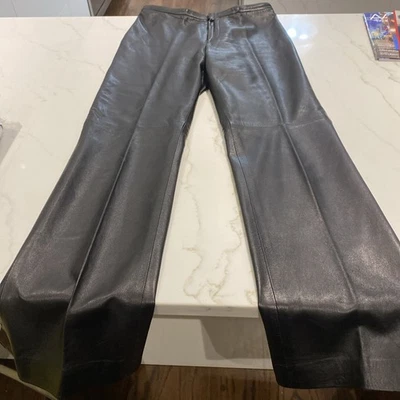 Pantalones de vestir Oscar de la Renta negros de pierna ancha para mujer, talla 8 Foto 1 de 4