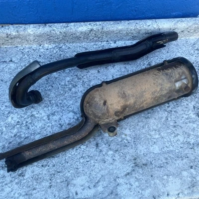 Silenciador de cabezal de escape Suzuki Quadrunner Quadmaster 500 OEM 1998-2002 Foto 1 de 4