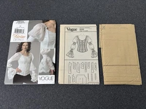 VOGUE #V8326 DIVINE DETAILS MISSES BLOUSE Sewing Pattern 14-20 EE UNCUT - Picture 1 of 2