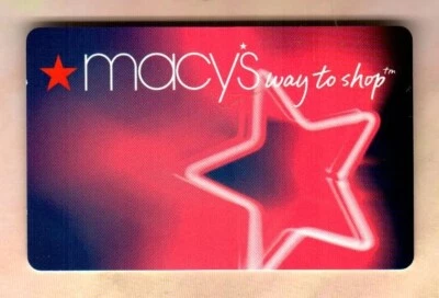 MACY'S Neon Star ( 2005 ) Gift Card ( $0 ) - Image 1 of 2