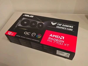 RX 7700 XT ASUS TUF GAMING 12 GB VRAM AMD RADEON GRAPHICS CARD - Picture 1 of 4