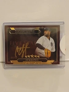2020 Five Star CC Sabathia Signed Purple Card GG-CCS 4/25 New York Yankees - Picture 1 of 10