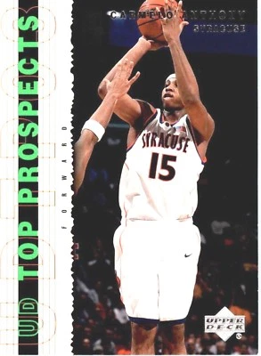Carmelo Anthony RC 2003 Upper Deck Top Prospects Rookie Card#5!Nuggets G GOAT  - Image 1 of 3