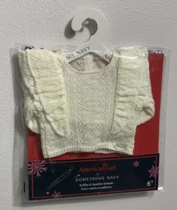 American Girl Doll Clothes RUFFLES & SPARKLES SWEATER from Something Navy - Picture 1 of 2