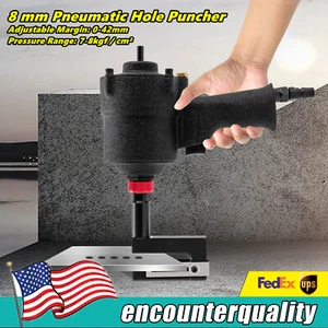 NEW Pneumatic Hole Puncher 8mm Air Metal Hole Punch Tool Indtrial Sheet Metal - Picture 1 of 13