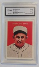 2011 Topps Ty Cobb Caramel Gem mt 10 # CMGR-26 1932 u.s. The topps company 