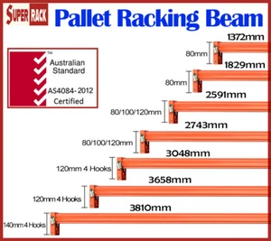 Brand New Heavy Duty Pallet Racking Beams Dexion Compatible - Picture 1 of 10