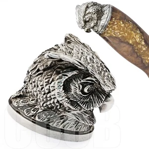 RvD Knife Pommel OWL Hunter German Silver for Knife Making Handle Bolster CooB - Picture 1 of 4