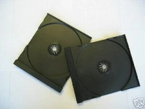 400 BANDEJAS DE CD INDIVIDUALES CON LOGOTIPO DE AUDIO DE DISCO COMPACTO, NEGRAS, GRADO DE MÁQUINA QJ01PK CDA - Imagen 1 de 1